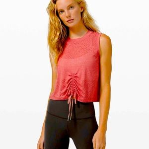 Lululemon Cinch Me up Front Tank *Veil
